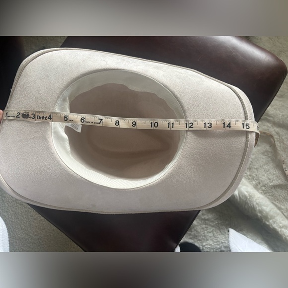 Cowboy/ Cowgirl Faux Suede Hat w/Turquoise & Silver Accents - Picture 9 of 10
